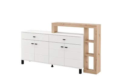 Komoda SARK 182 bela + hrast
