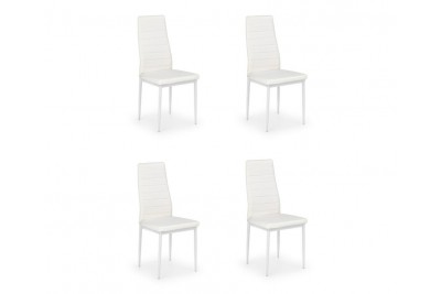 Jedilni stoli K70 beli - set 4 kosov - NA ZALOGI