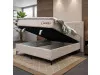 Boxspring postelja Castello 160x200 cm bež