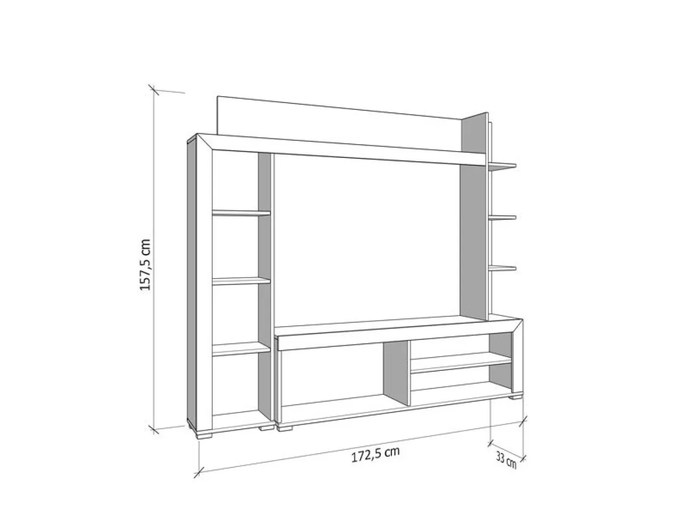 Dnevni regal RUBI hrast artisan