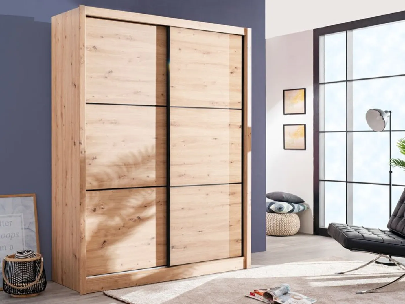 Drsna omara NAVARA 165 hrast artisan