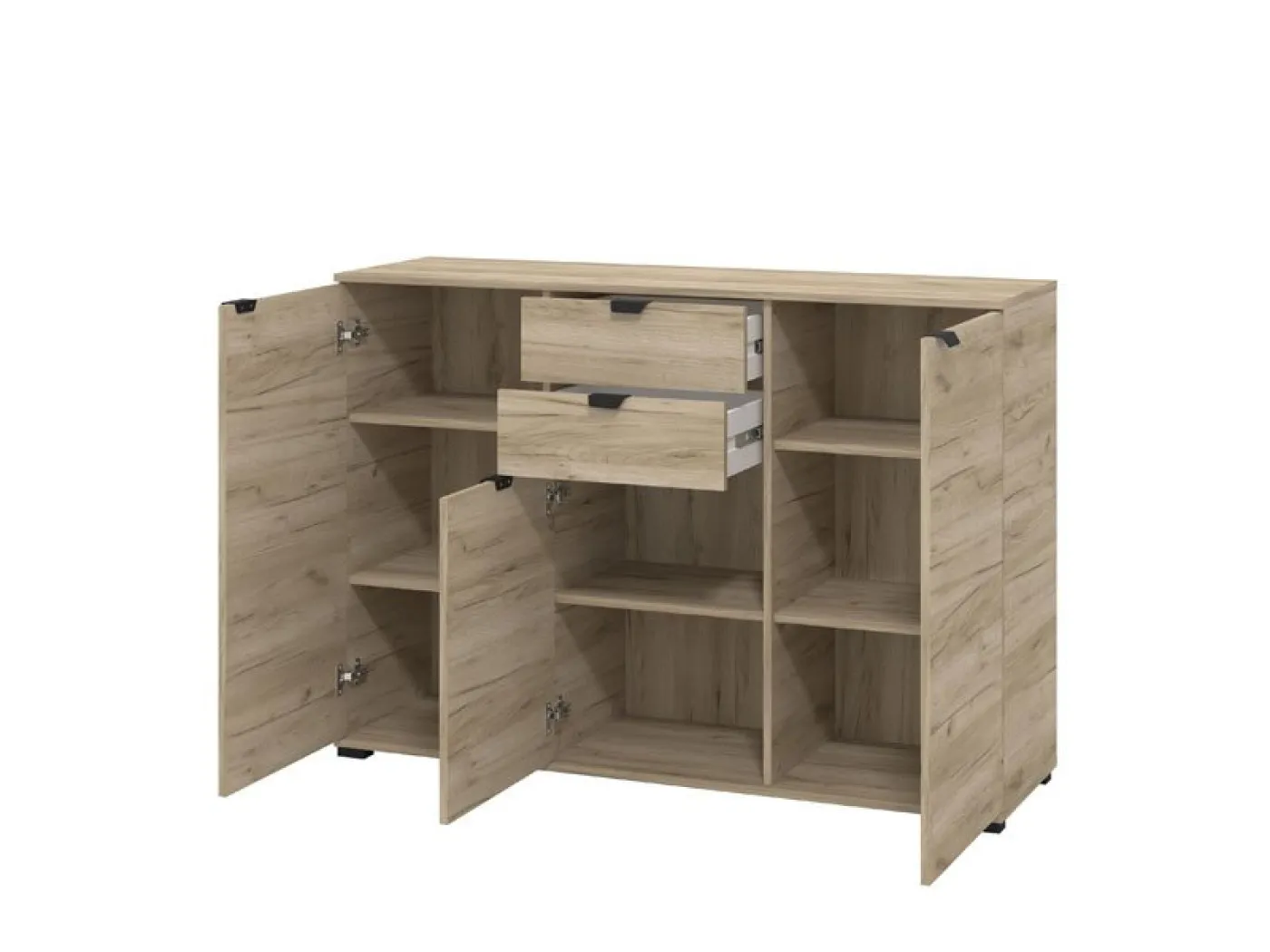 Komoda DUERO 3K2F sivi hrast