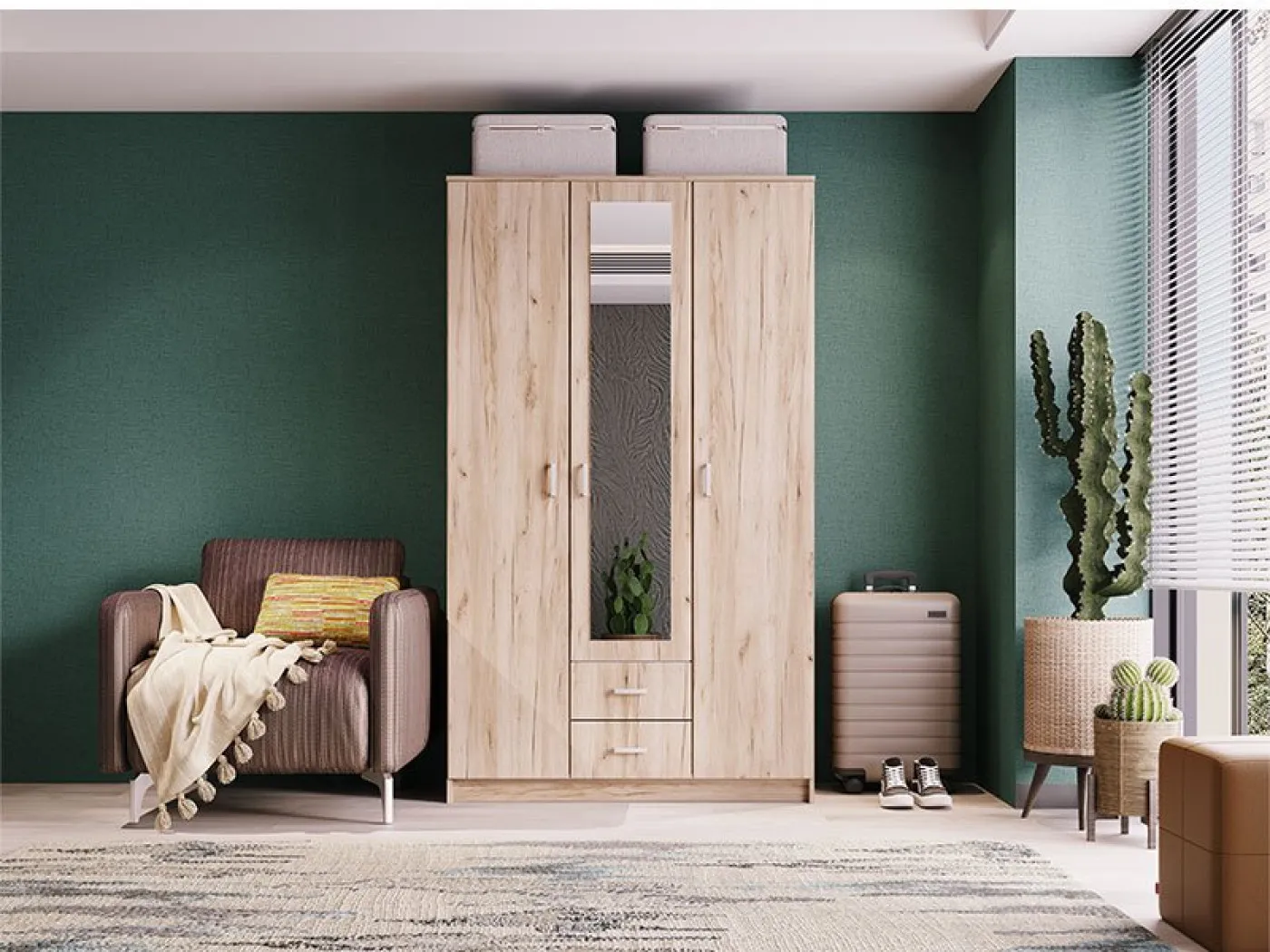 Omara HANA 3K2FO sivi hrast