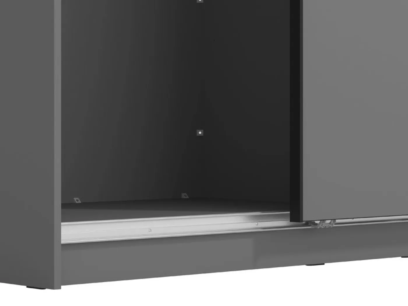 Drsna omara SIENNA 180 grafit siva