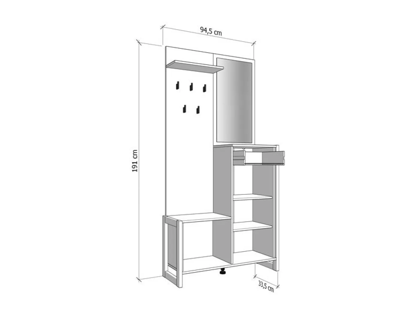 Predsoba OLERON hrast artisan