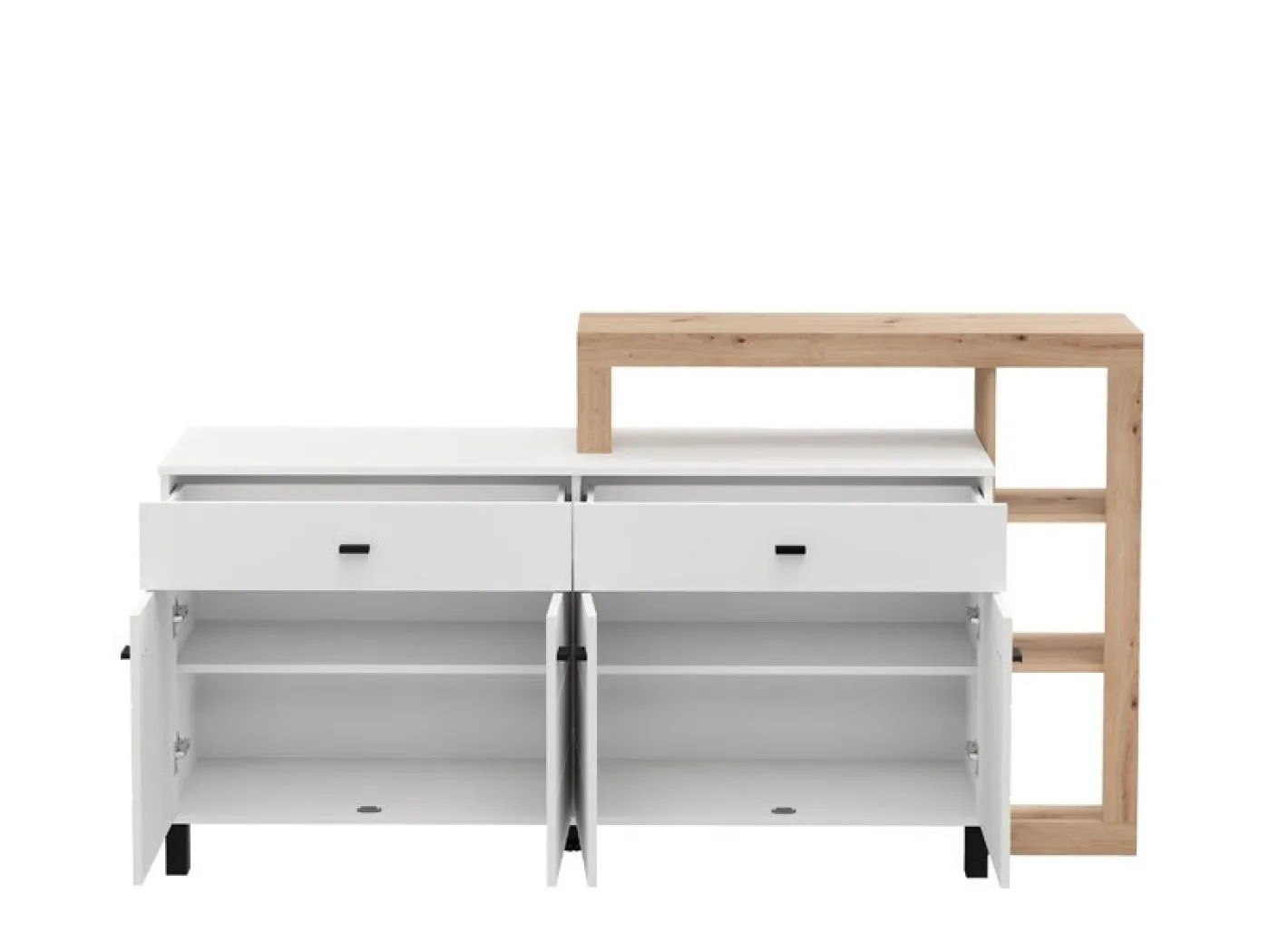 Komoda SARK 182 bela + hrast