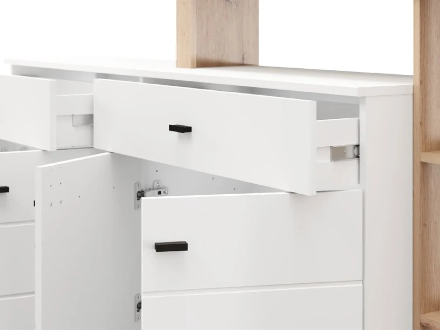 Komoda SARK 182 bela + hrast