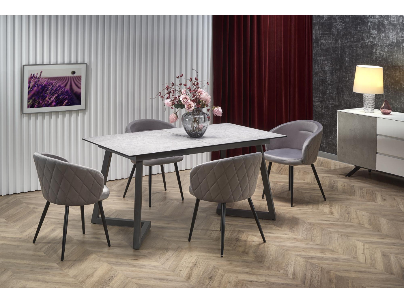 Jedilna miza Tiziano siva - Mega Pohištvo - 2