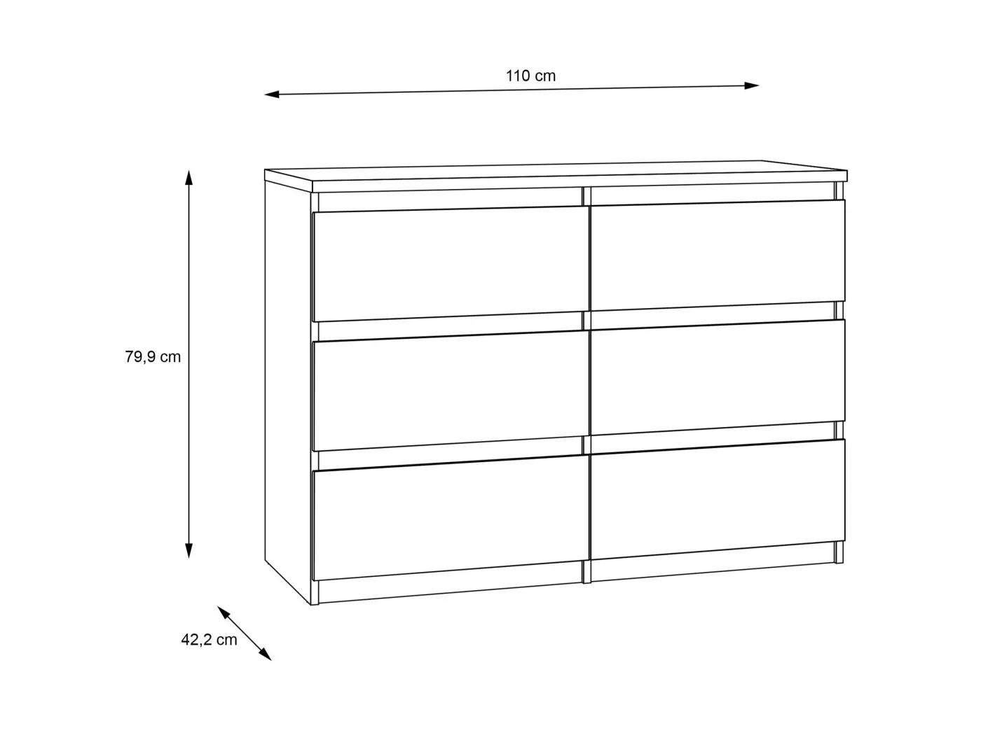 Komoda Chelsea 24 bela