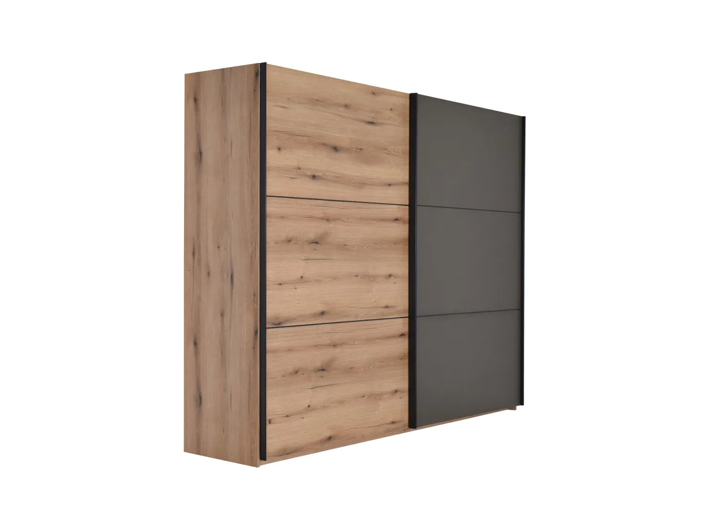 Drsna omara AP270 hrast antracit - Mega Pohištvo - 1
