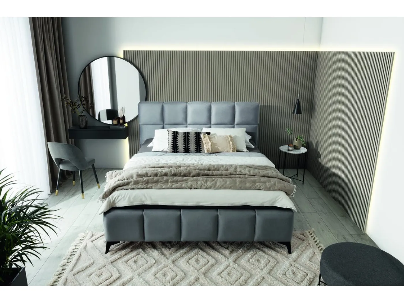 Dvižna postelja MIST siva - Mega Pohištvo - 5