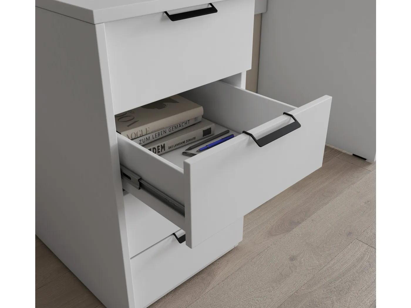 Pisalna miza BAROLD 120 bela