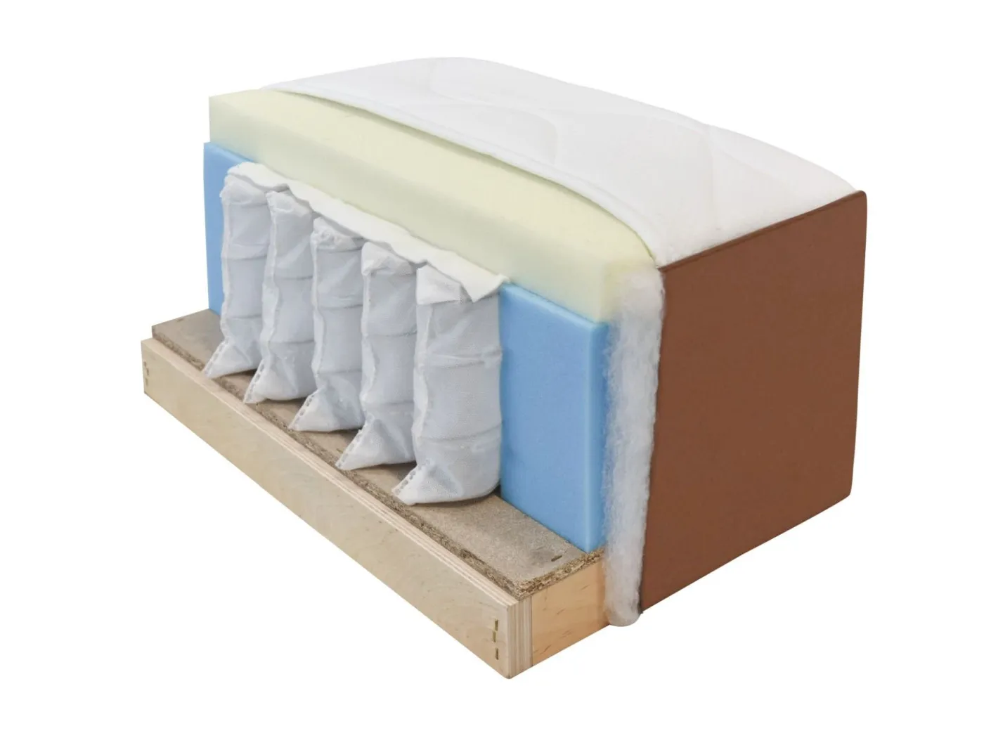 Postelja EDEN 160x200 konjak