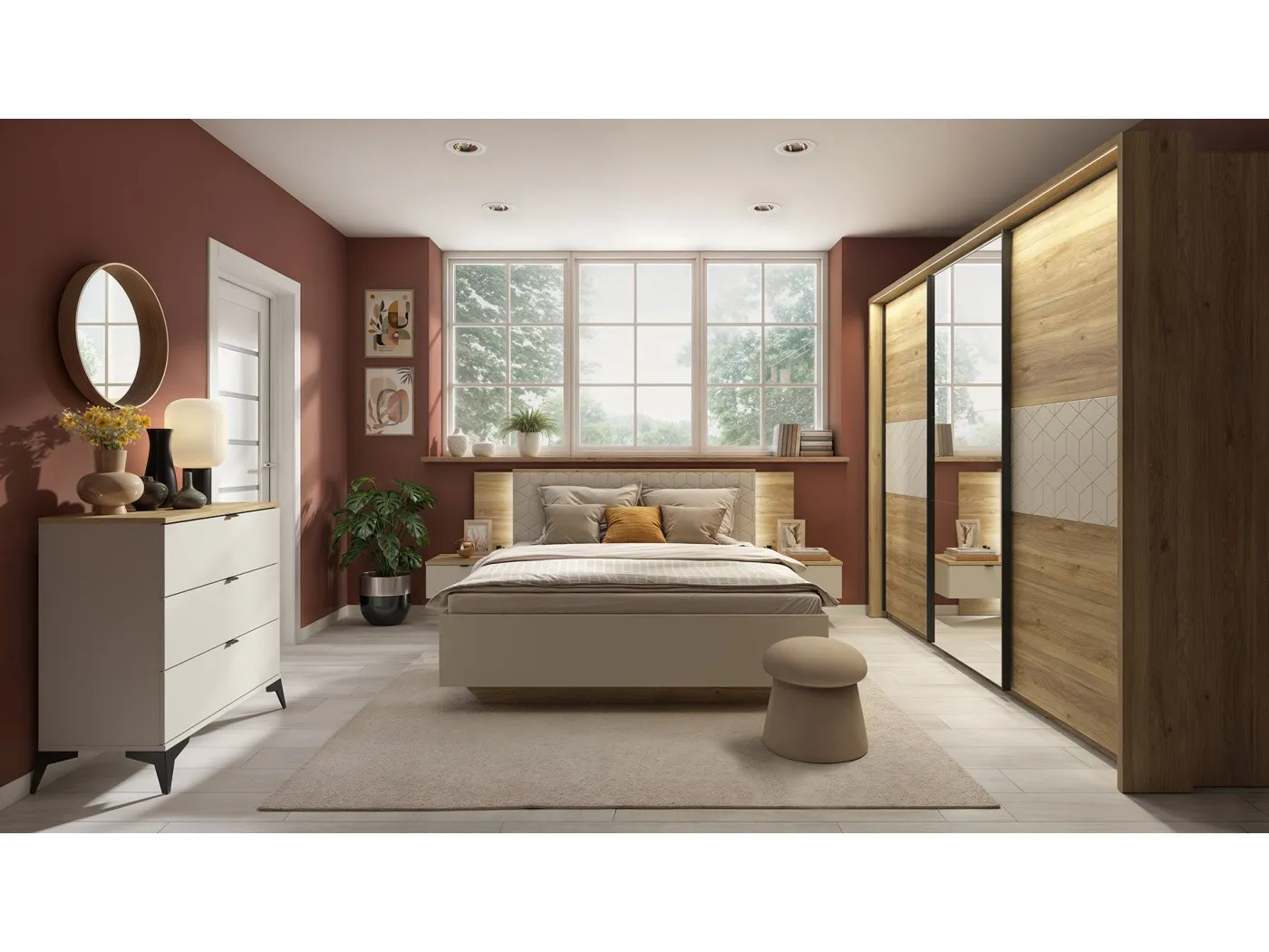 Dvižna postelja Glamour 160x200 cm