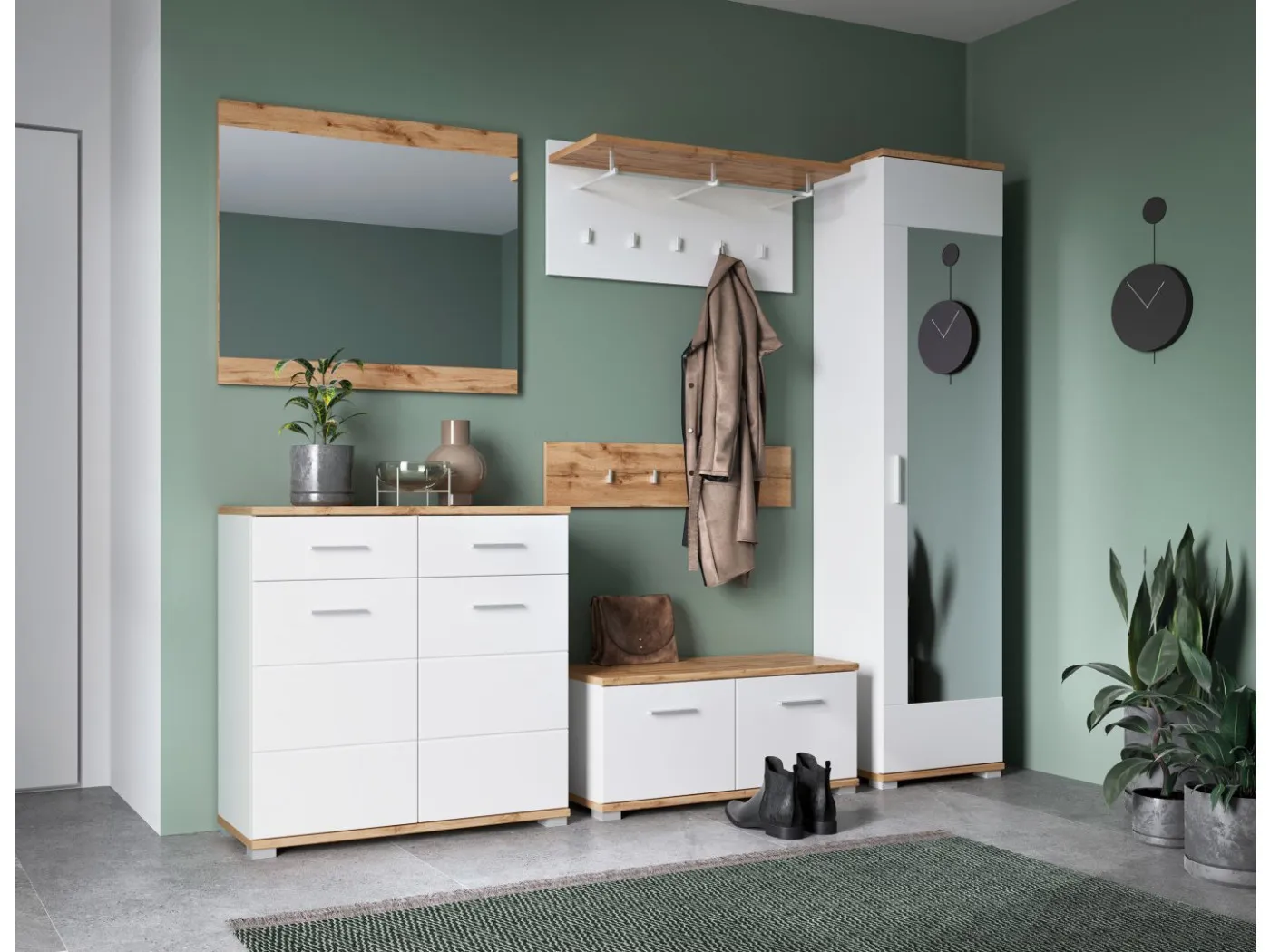 Obešalnik s polico HOLA