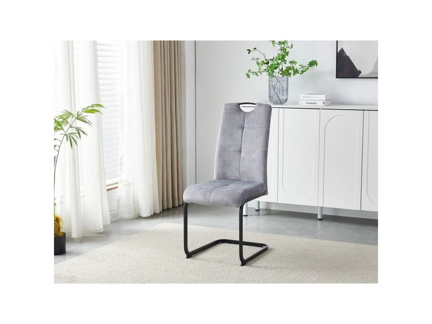 Stol Rena svetlo siv