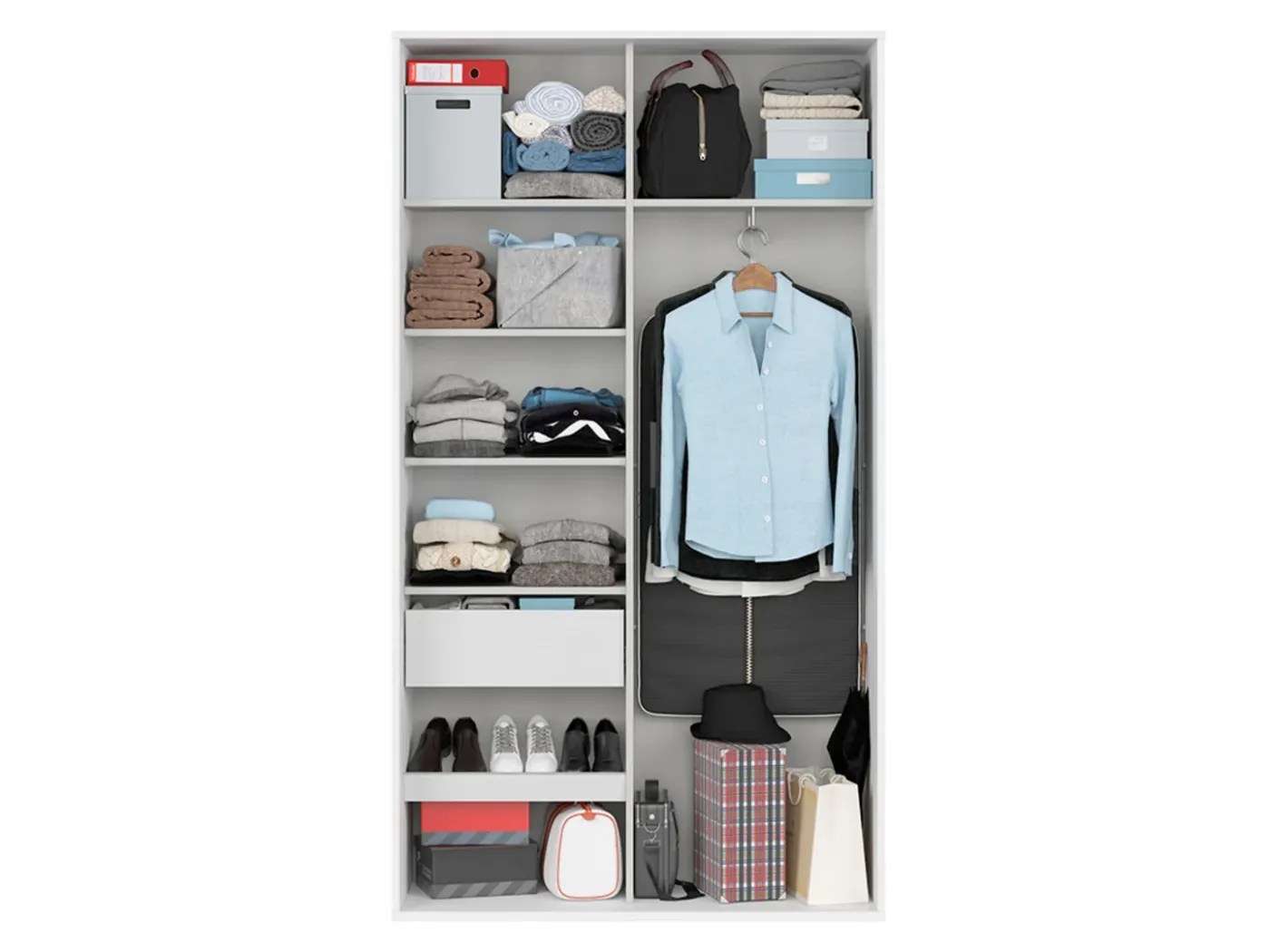 Drsna omara Flex 120 bela