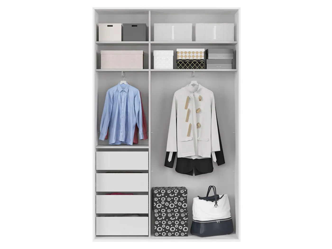 Drsna omara Flex 150 bela