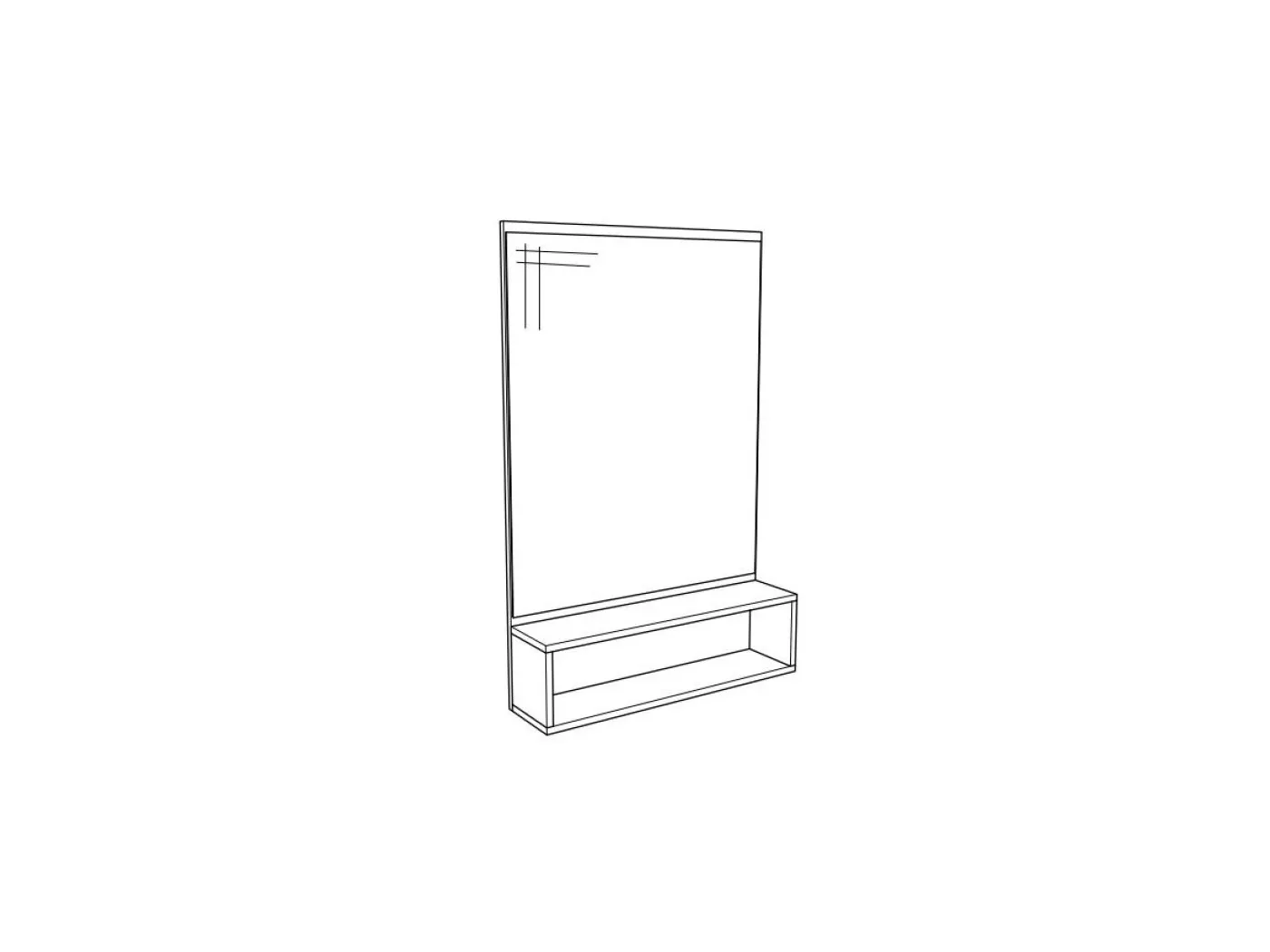 Ogledalo s polico Leonidas