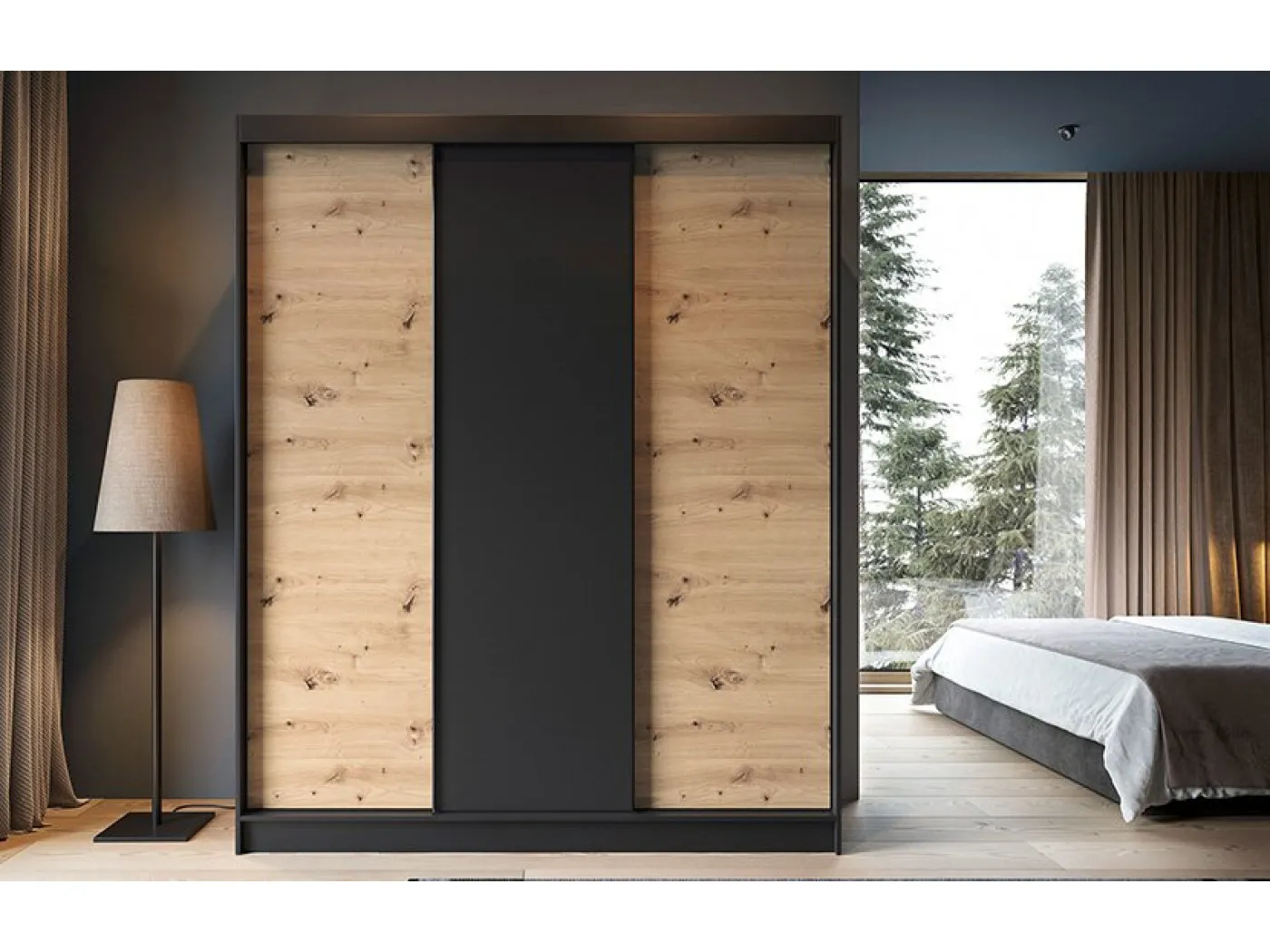 Omara z drsnimi vrati Esville 180